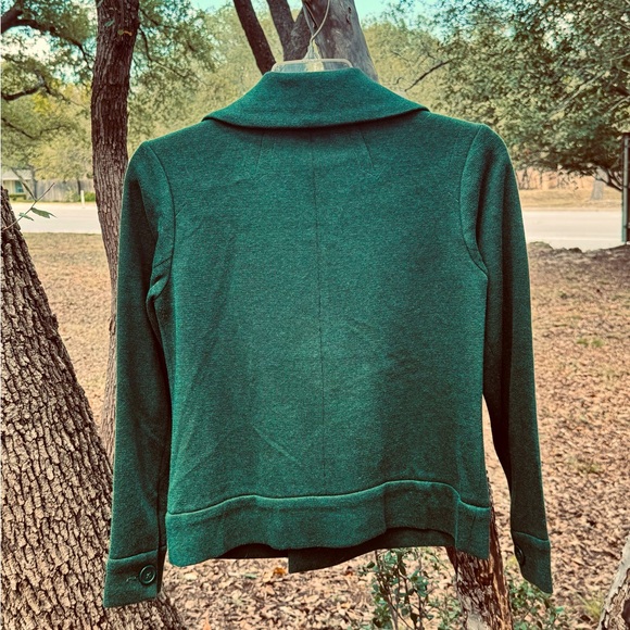 CAbi Sweater Pea Coat - Forest Green - Picture 2 of 7